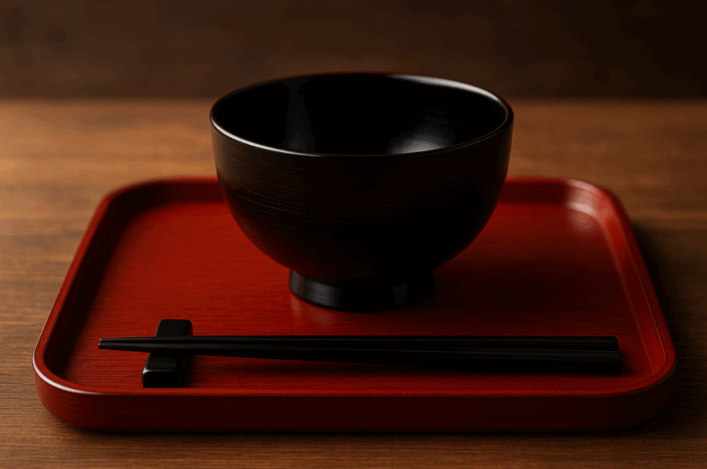 漆器のお椀と小鉢の例